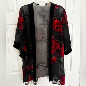 Women’s Kimono sheer top sz 1X